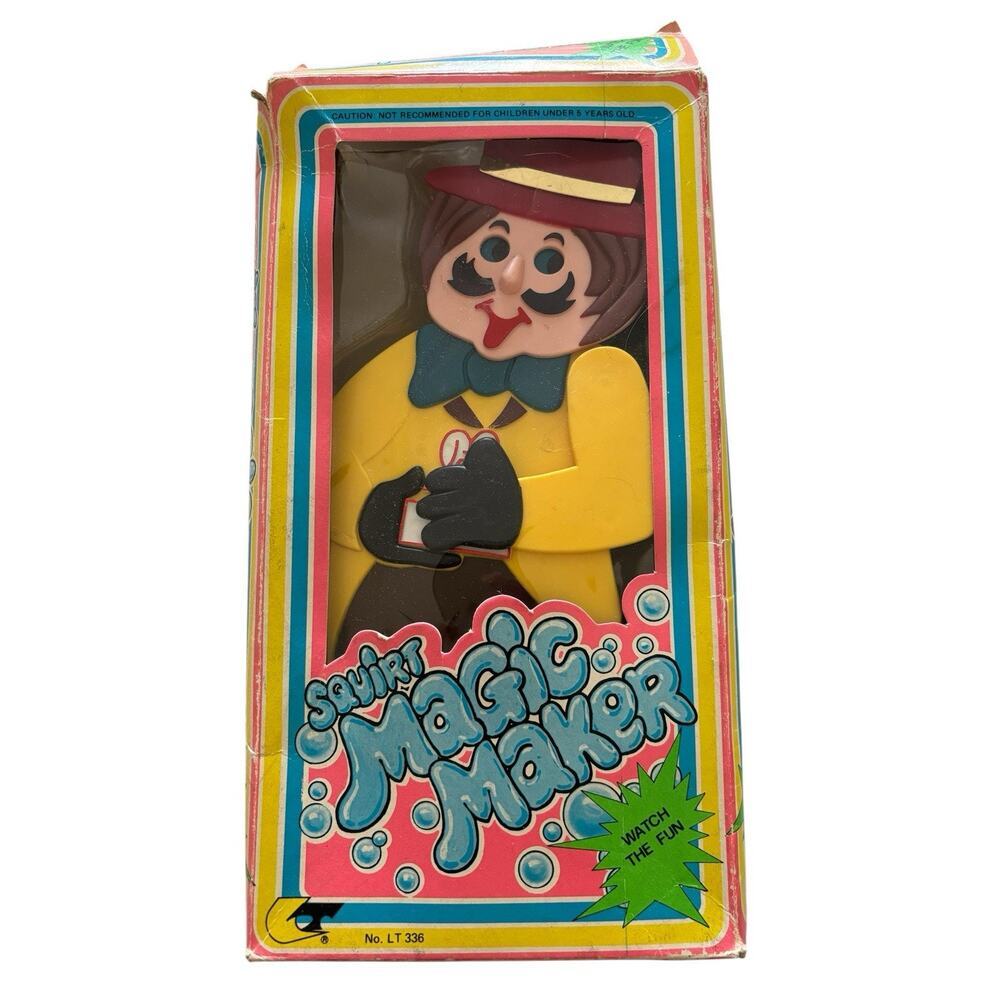 Squirt Magic Maker w/ OG Box-No. LT 336-Gag Toy-water Magician Vintage Toys